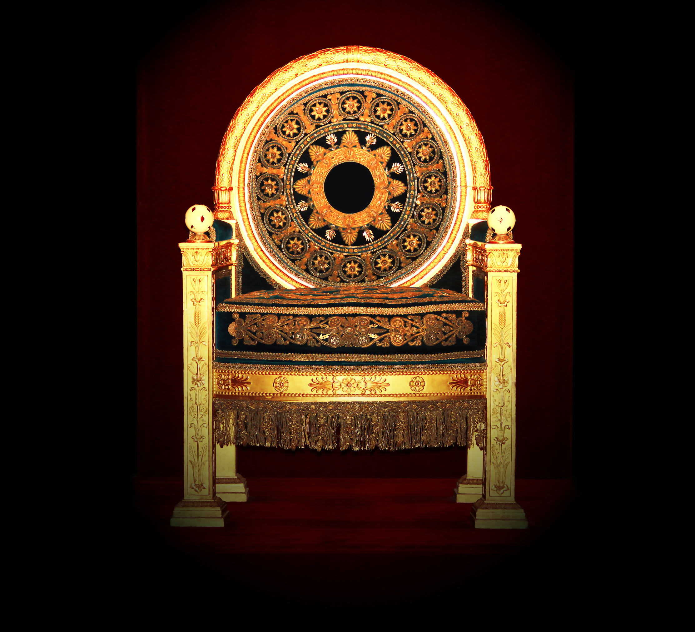 Magnificent and ancient throne for the Emperor.